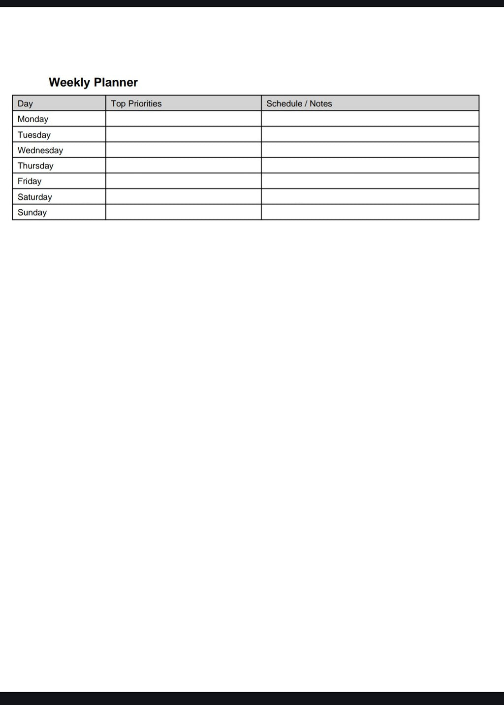 Premium  weekly  planner bundle (Copy)