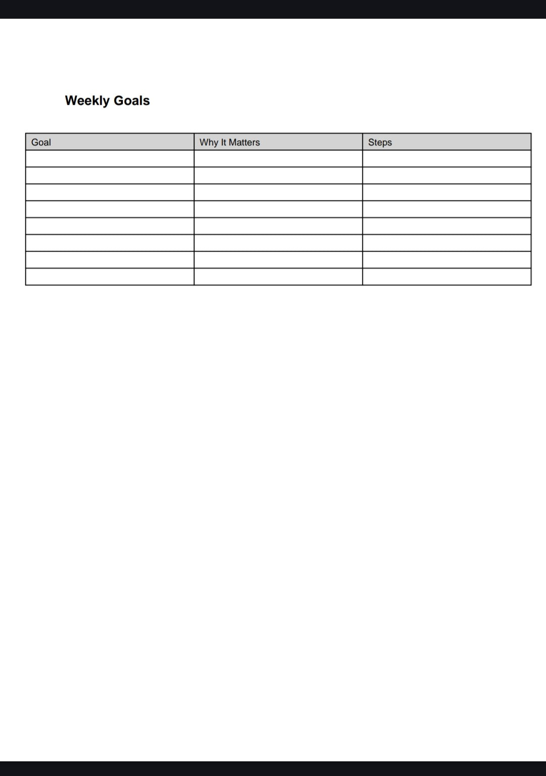 Premium  weekly  planner bundle (Copy)