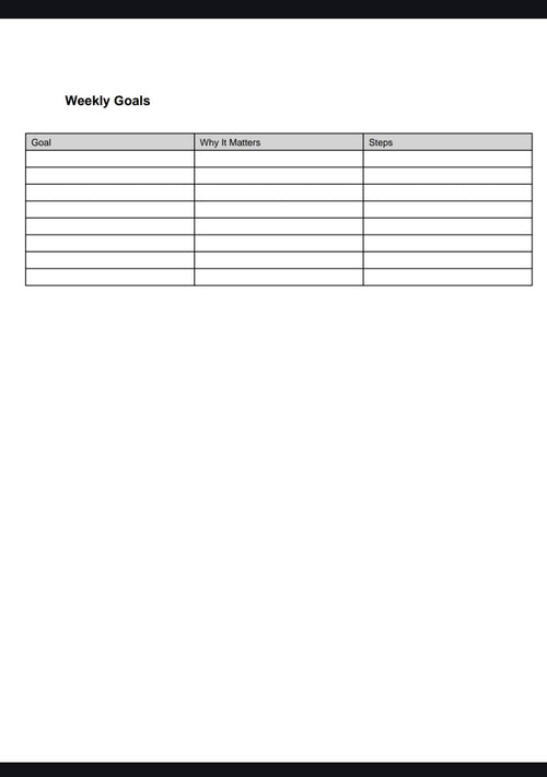 Premium  weekly  planner bundle (Copy)